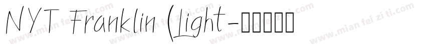 NYT Franklin (Light字体转换